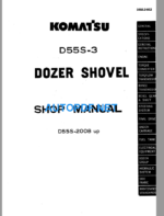 Komatsu Dozer D55S-3 Shop Manual