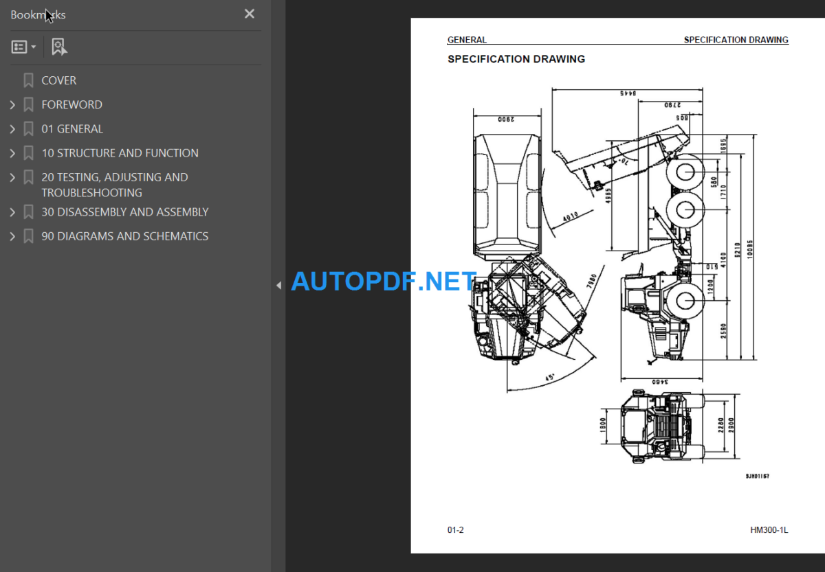 Komatsu HM300-1L Shop Manual