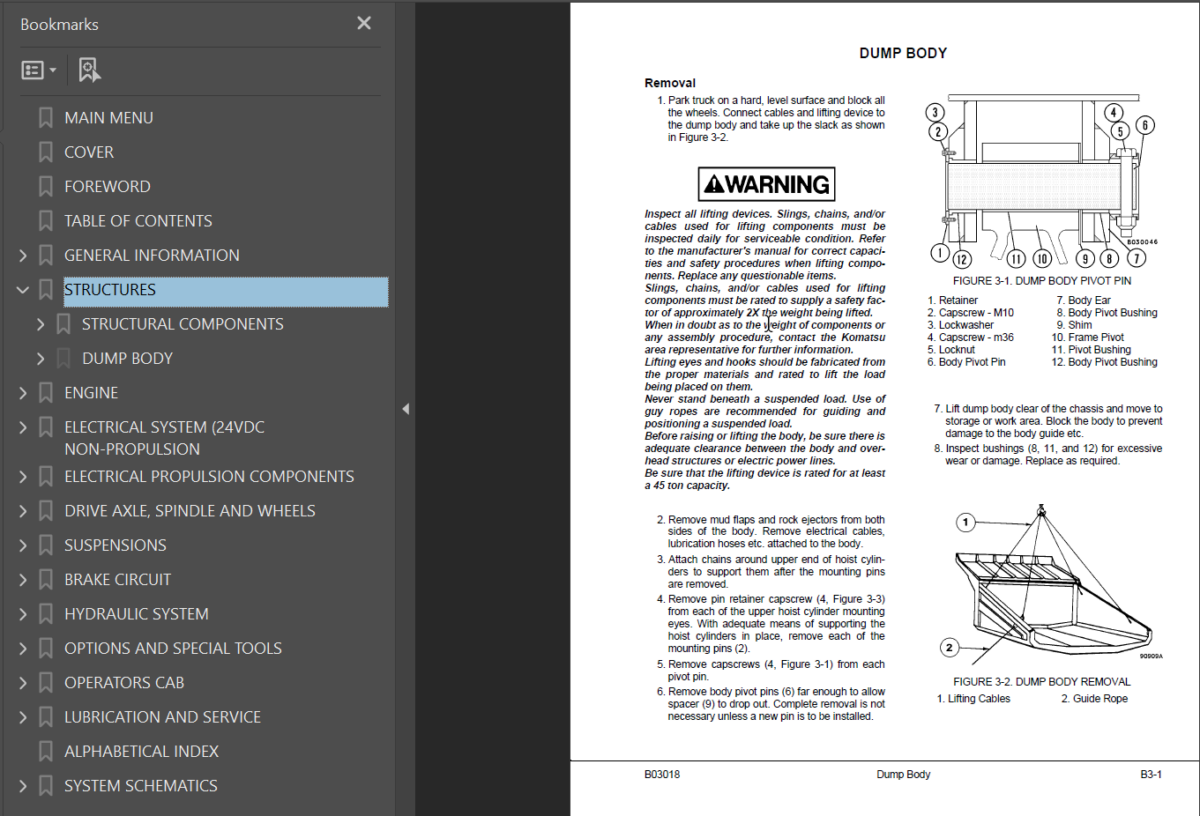 Komatsu 830E (A30741 & UP With Full Time Axle Blower) Shop Manual