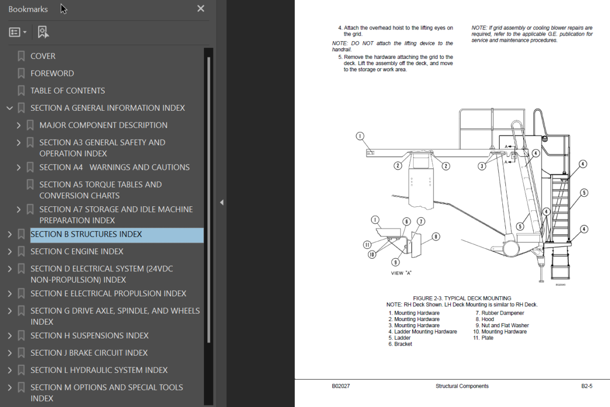 Komatsu 730E (SERIAL NUMBERS N10561 and up) Shop Manual