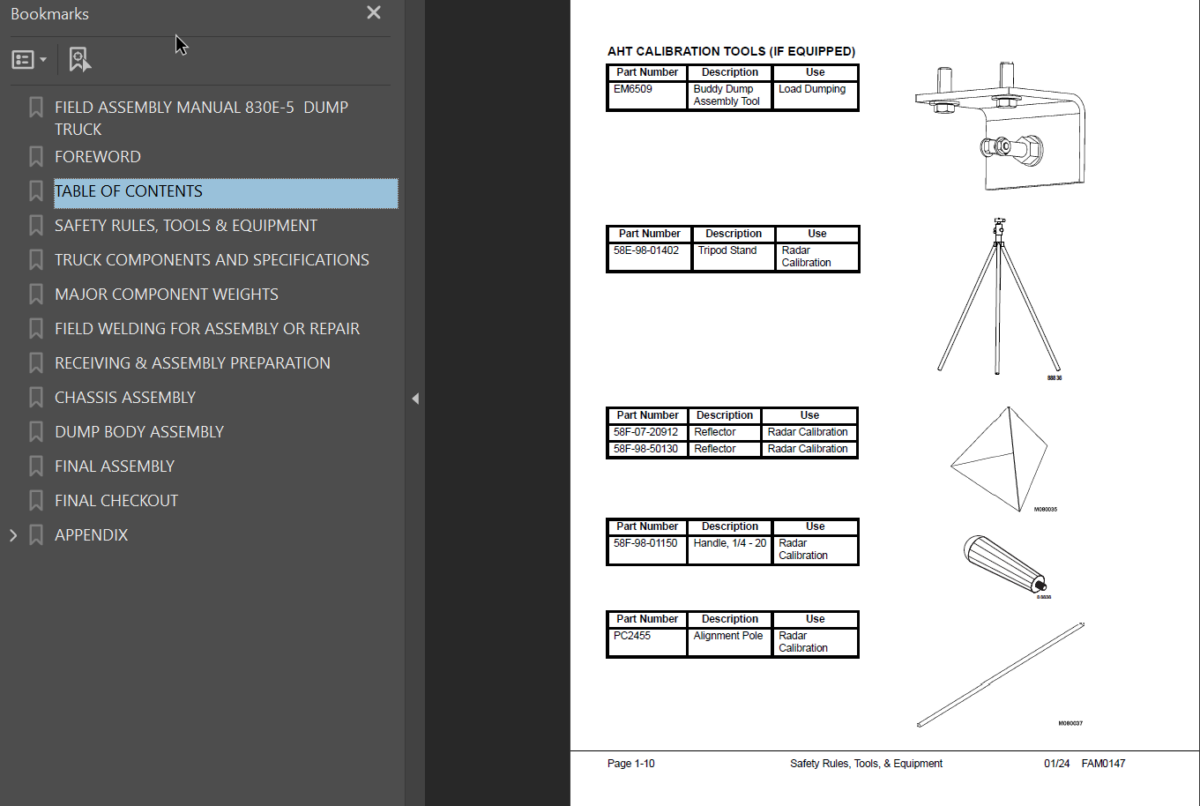 Komatsu 830E-5 Field Assembly Manual (A50100 - A50153)