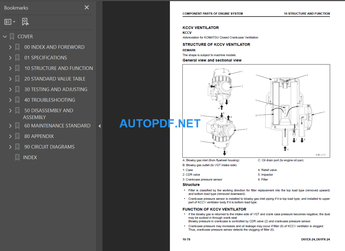 D61EX-24  D61PX-24 Shop Manual (B60001 and up)