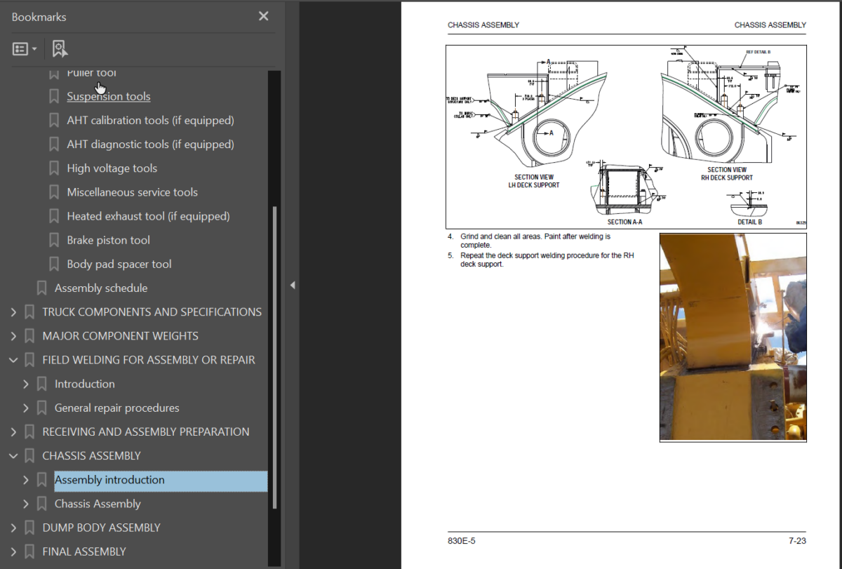 Komatsu 830E-5 Field Assembly Manual (A50221 and up)