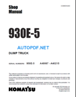 930E-5 (SN A40067-A40215) Shop Manual