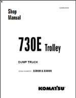 Komatsu 730E TROLLEY (A30489 & A30490) Shop Manual