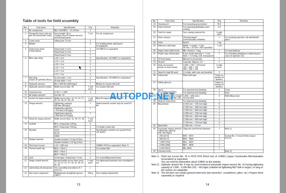 D375A-5R Field Assembly Instruction