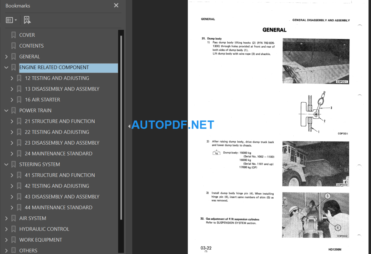 HD1200M-1 Shop Manual