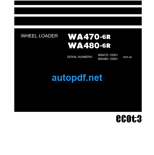 WA470-6R WA480-6R ecot3 Shop Manual