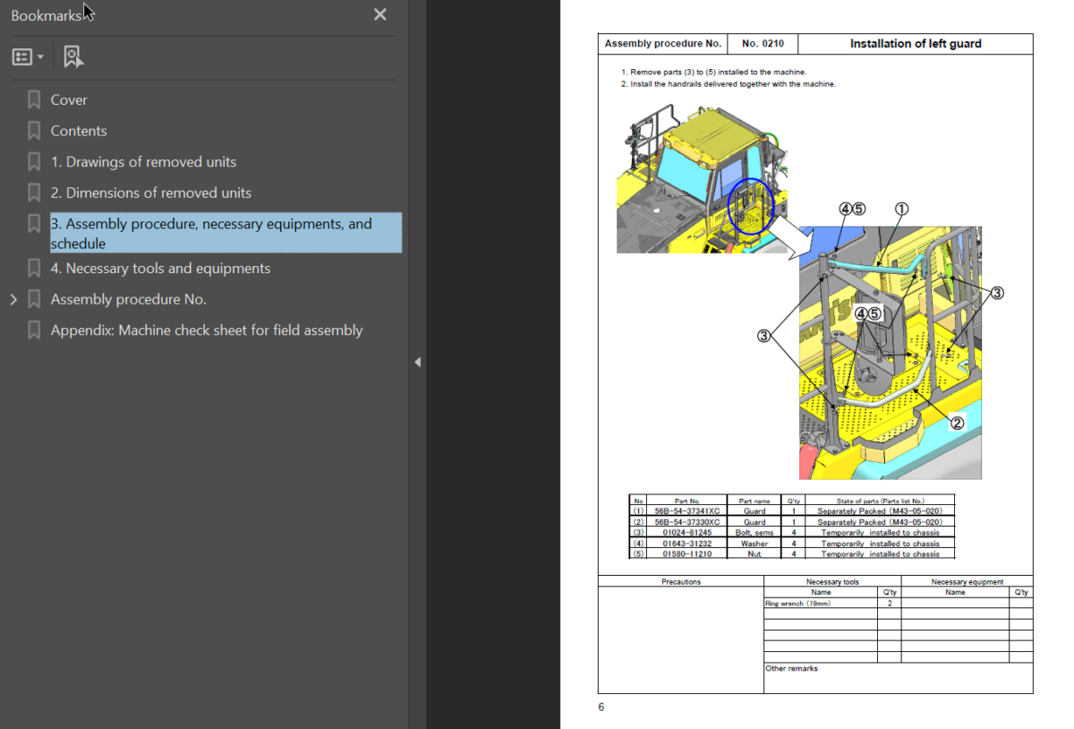 HM400-3M0 Field Assembly Instruction