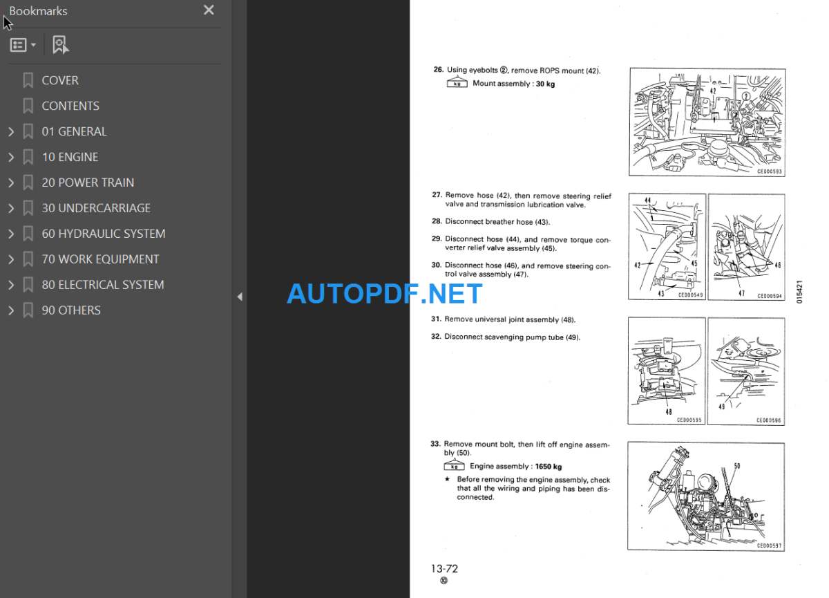 D85A E(35001 and up) P-21 Shop Manual (3001 and up)