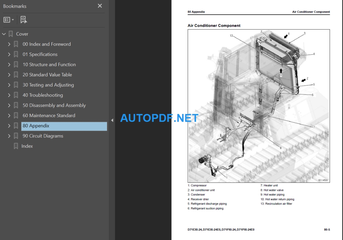 D71EXi PXi-24 (70002 and up) Shop Manual