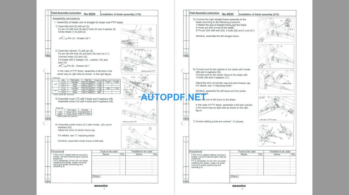 D85EXI-18 D85PXI-18 PCM Assembly Instructions