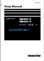 HD465-7R HD605-7R Shop Manual