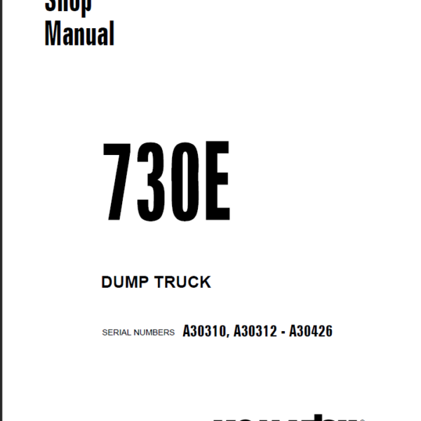 Komatsu 730E Shop Manual