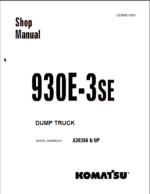 Komatsu 930E-3SE (A30366 & UP) Shop Manual