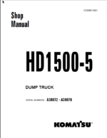 Komatsu HD1500-5 Shop Manual