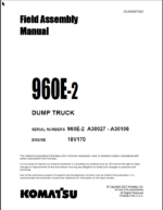 Komatsu 960E-2 Field Assembly Manual