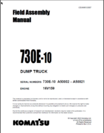 Komatsu 730E-10 Field Assembly Manual (A50002 – A50021)