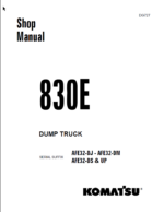 Komatsu 830E (AFE32-DJ - AFE32-DM AFE32-DS & UP) Shop Manual