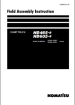 Komatsu HD465-8 HD605-8 Field Assembly Instruction