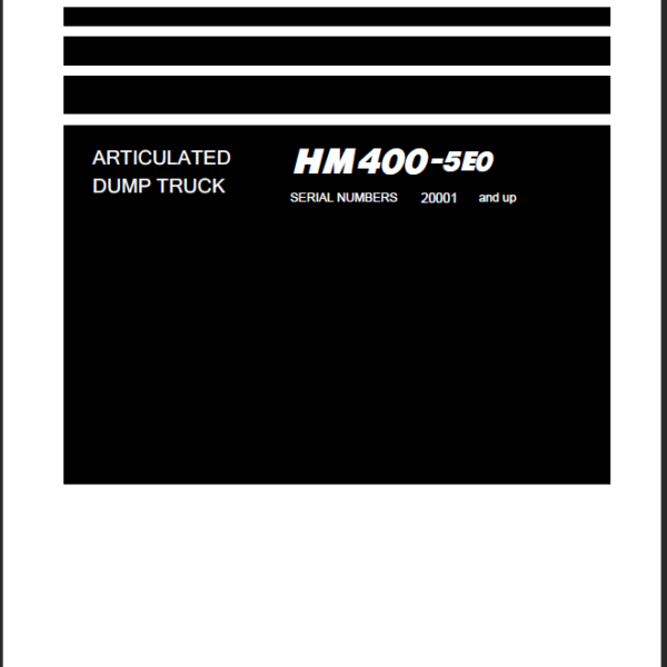 HM400-5E0 Field Assembly Instruction (20001 and up)