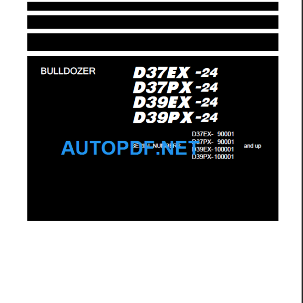 D37EX-24 D37PX-24 D39EX-24 D39PX-24 Shop Manual 