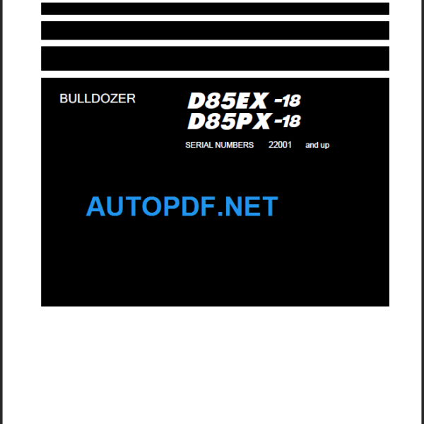 D85EX-18  D85PX-18 Field Assembly Instruction