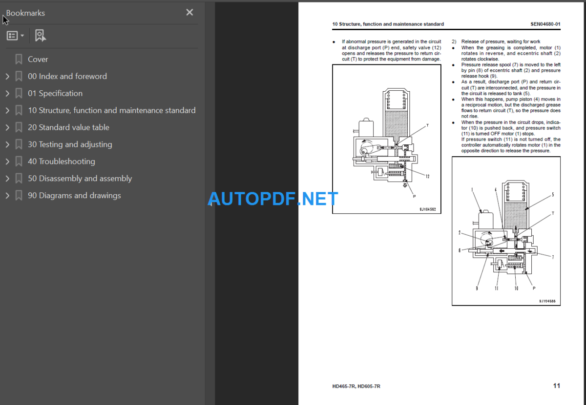 HD465-7R HD605-7R Shop Manual