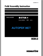 D375A-6 Field Assembly Instruction (60001 and up) (GEN00097-05)