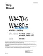 WA470-6 WA480-6 (SERIAL NUMBER A46001 and up) Shop Manual