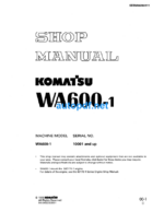 WA600-1 Shop Manual