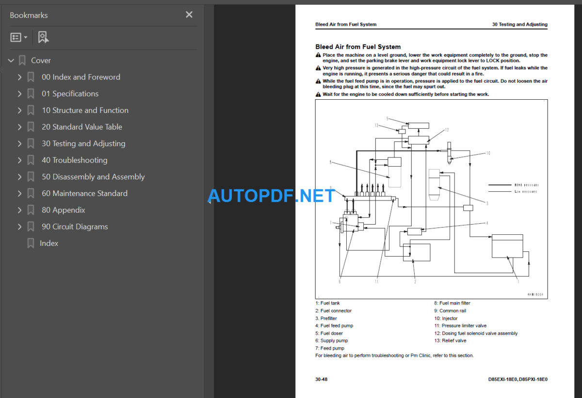 D85EXI-18E0 D85PXI-18E0 Shop Manual (25001 and up)