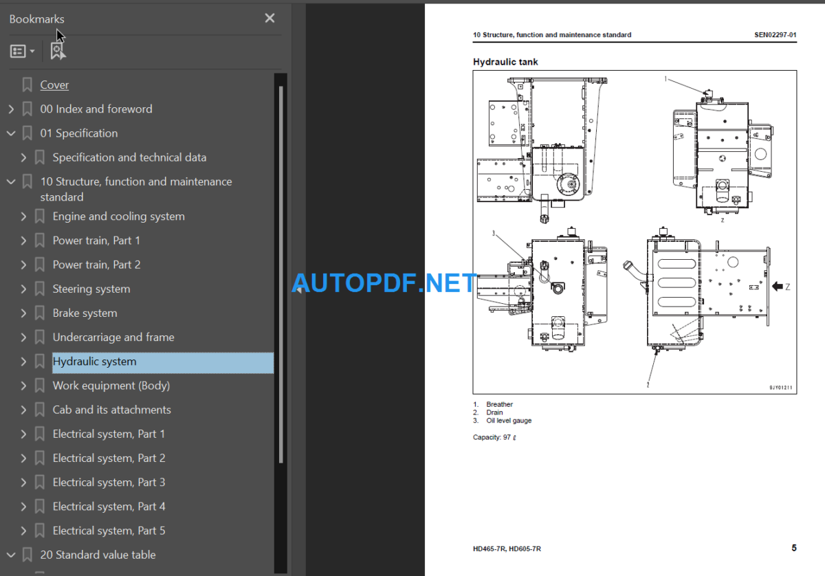 HD465-7R HD605-7R Shop Manual