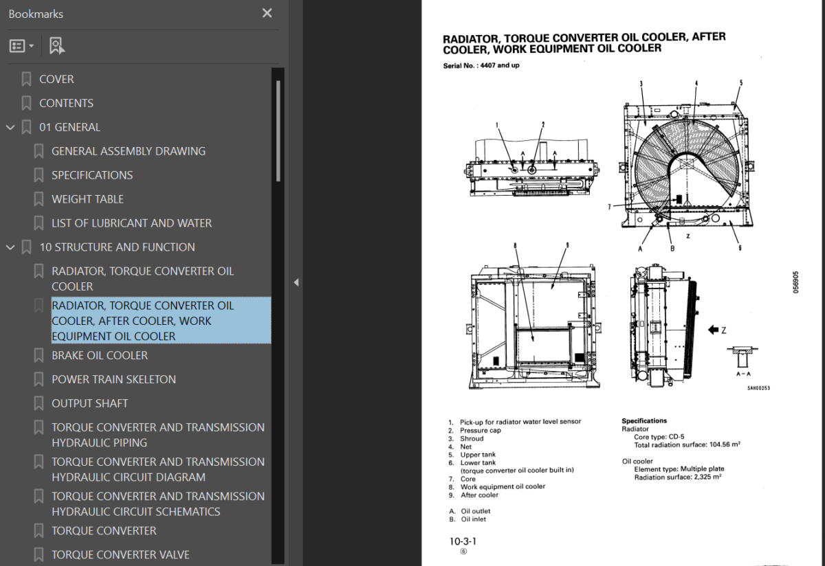 Komatsu HD465-5 Shop Manual