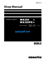 WA320-6 WA320PZ-6 Shop Manual