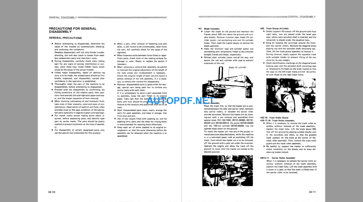 Komatsu Dozer D366A-I Shop Manual