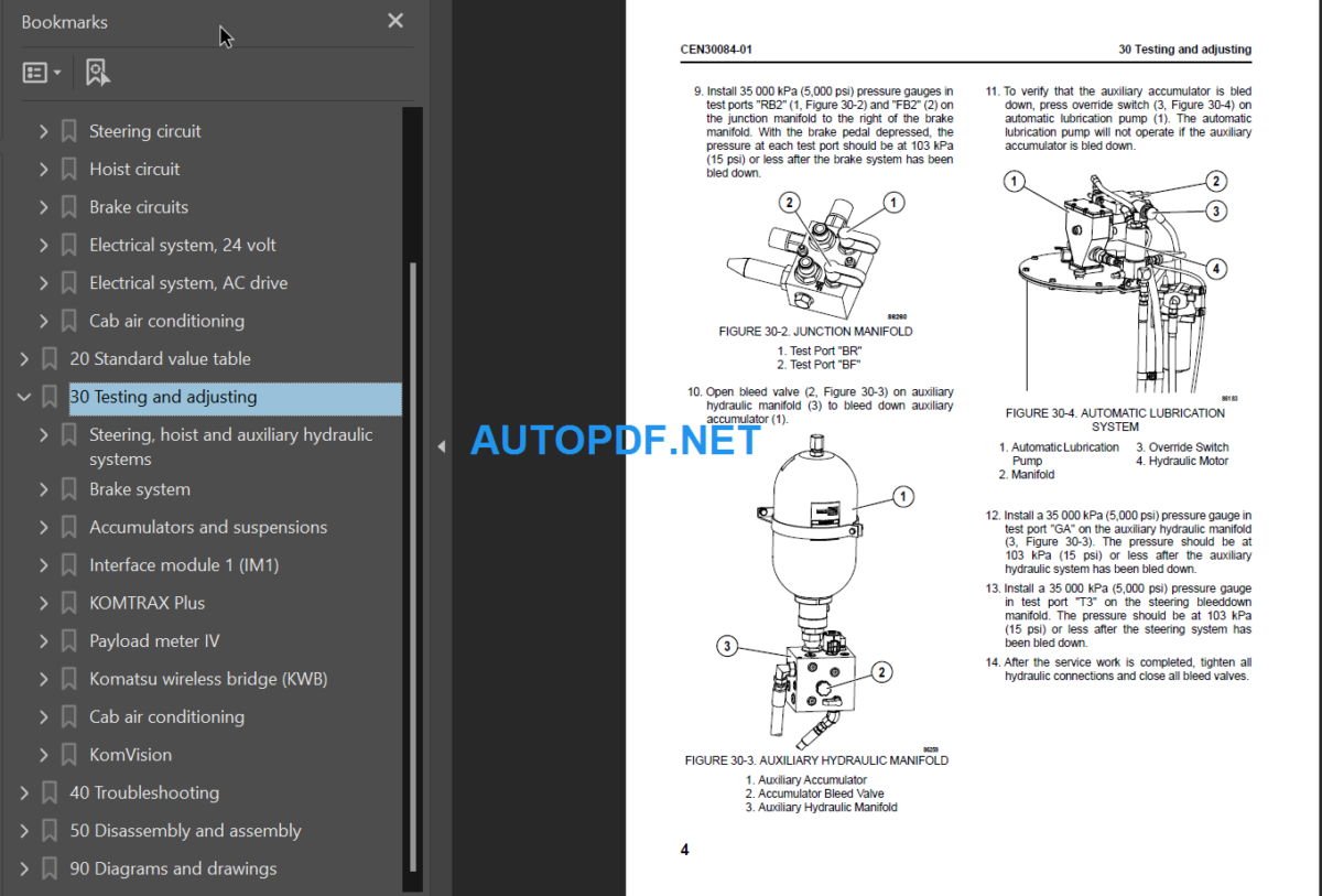 Komatsu 730E-8 (A40004 - A40017 A40035 - A40040 A40045 - A40064 A40067 and up) Shop Manual