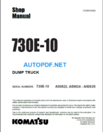 Komatsu 730E-10 (A50022 A50024-A50025) Shop Manual