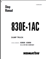 Komatsu 830E-1AC (A30589-A30850) Shop Manual