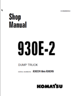 Komatsu 930E-2 Shop Manual