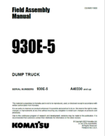 Komatsu 930E-5 Field Assembly Manual