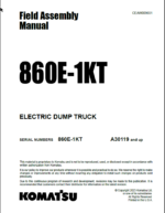 Komatsu 860E-1KT Field Assembly Manual (BFP41-A thru BFP41-AD)