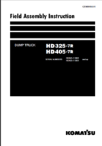 HD325-7R HD405-7R Field Assembly Instruction