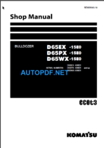 D65EX-15E0 D65PX-15E0 D65WX-15E0 Shop Manual