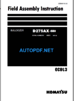 D275AX-5E0 Field Assembly Instruction (40001 and up)