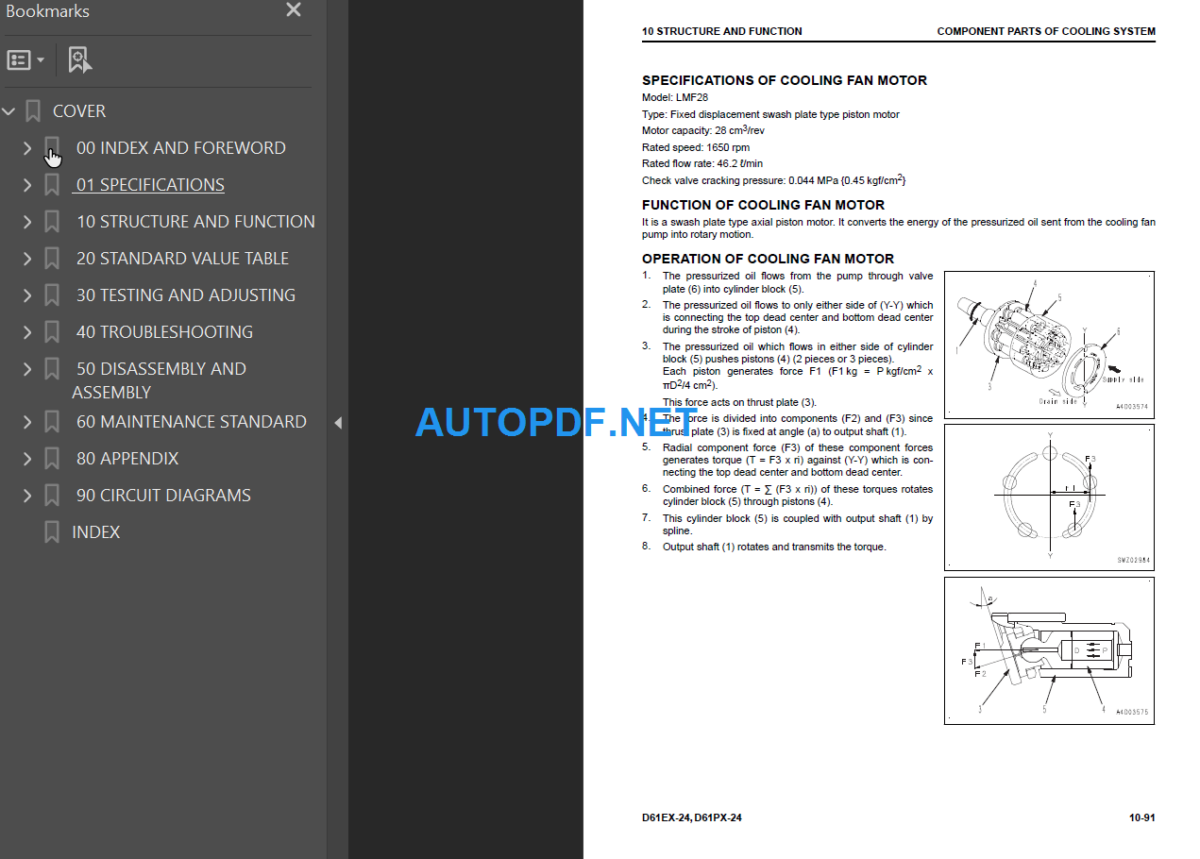 D61EX-24  D61PX-24 Shop Manual (B60001 and up)