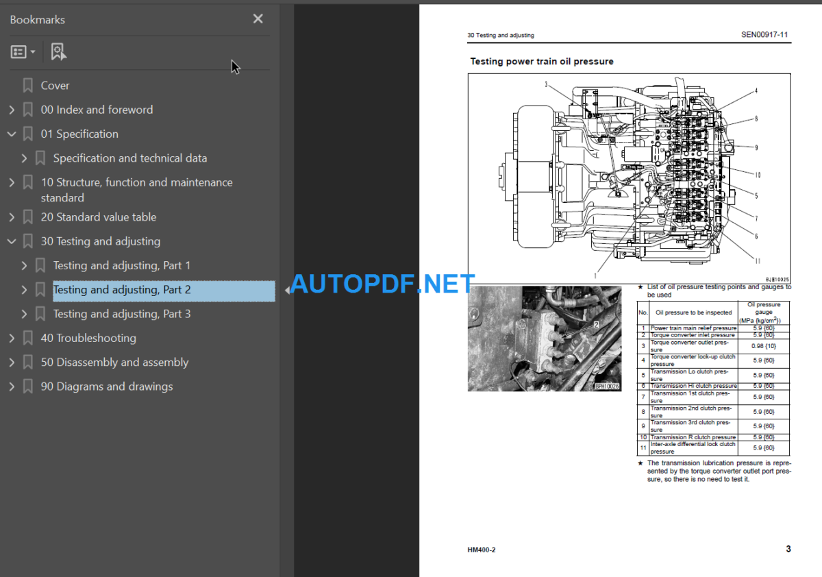 HM400-2 (SERIAL NUMBERS 2001 and up) Shop Manual