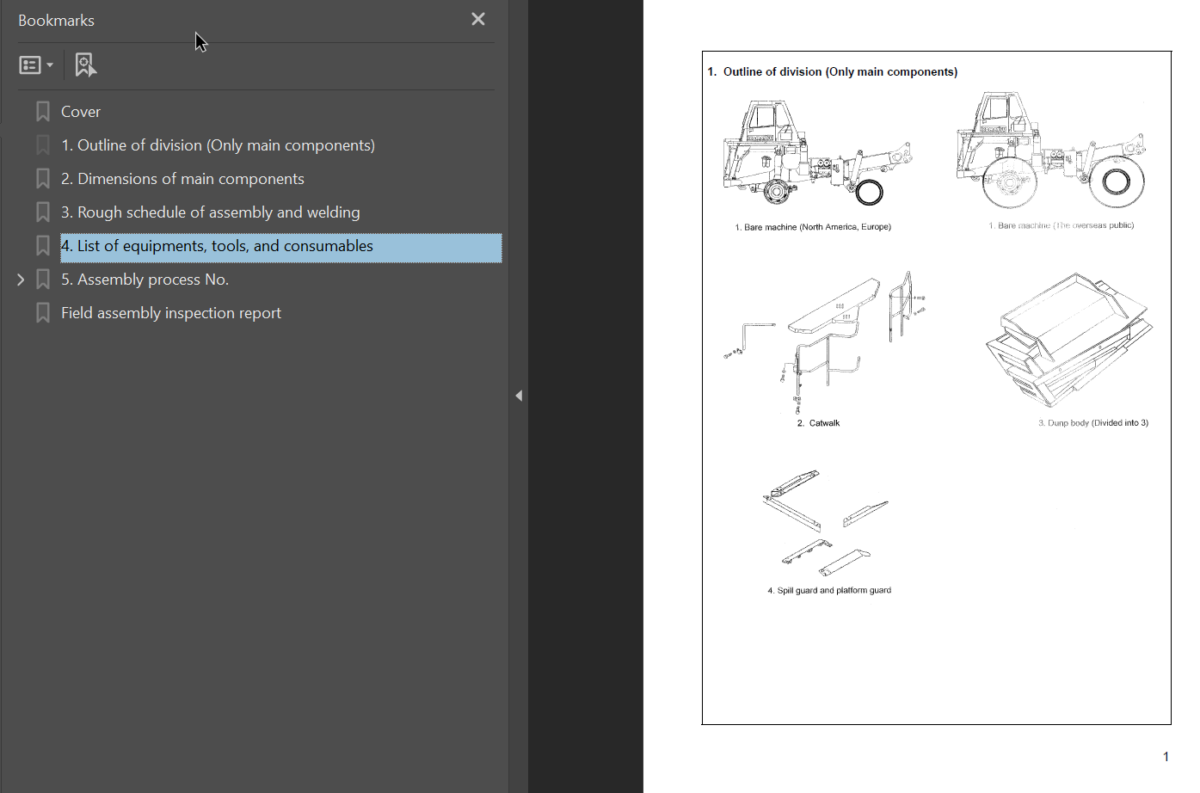 HD325-7R HD405-7R Field Assembly Instruction