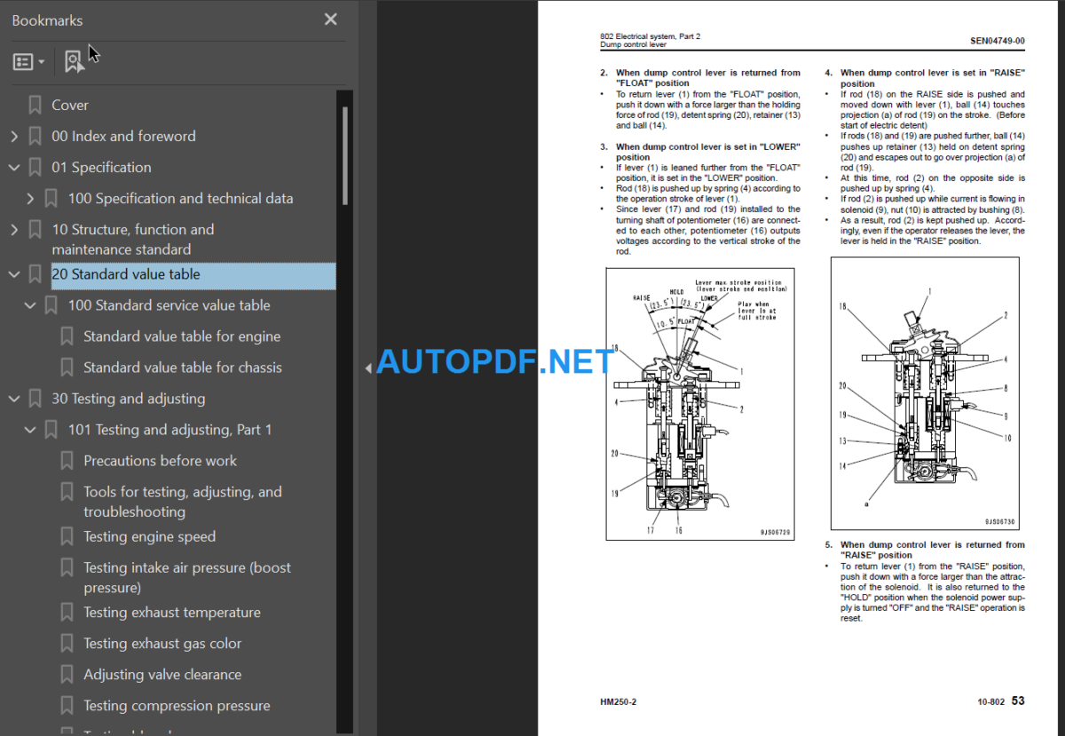 HM250-2 Shop Manual