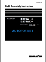 D275A-5 D275AX-5 Field Assembly Instruction (25001 and up)